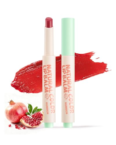 RUNBEN Kids Tinted Lip Balm - Juicy Pomegranate Lipstick