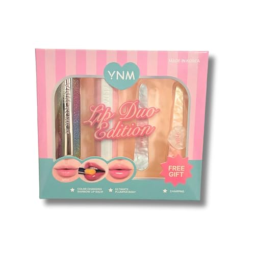 YNM Lip Duo Set - Color Changing Rainbow & Ultimate Plumper Rosy