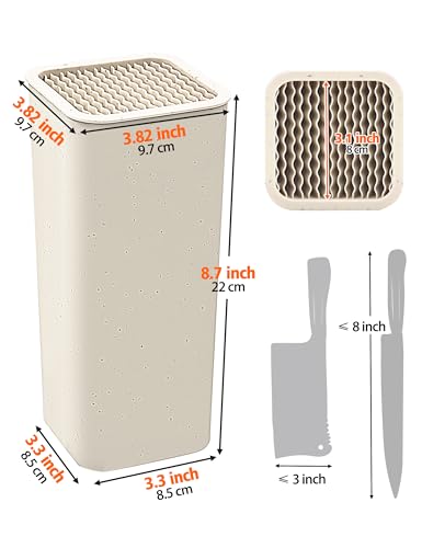 NEWE Universal Knife Block Holder - Space-Saving Kitchen Organizer
