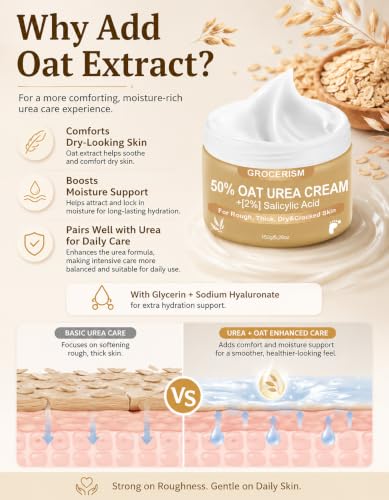 Grocerism Oat Urea Foot Cream 50% with Salicylic Acid - 5.29 oz