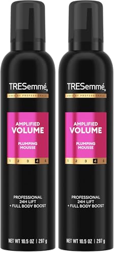 TRESemmé Total Volume Plumping Mousse 10.5 oz (Pack of 2) | 24H Lift