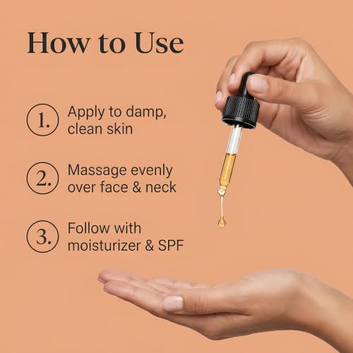 LIGHTGLOW Vitamin C Serum for Face with Ferulic & Hyaluronic Acid, 1 fl oz
