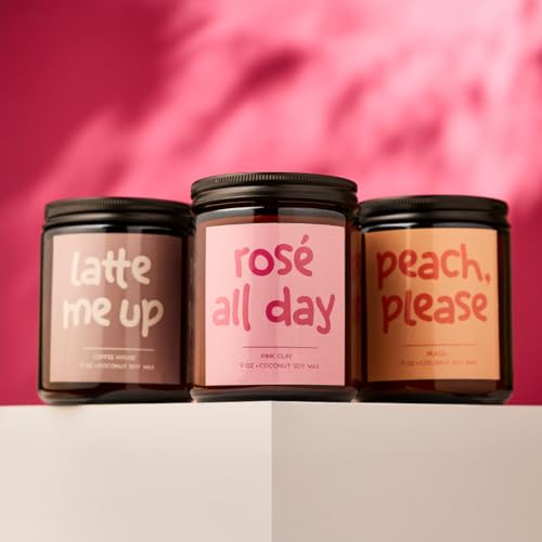 Peach Scented Candle - 9oz Aromatherapy Candle for Home Decor