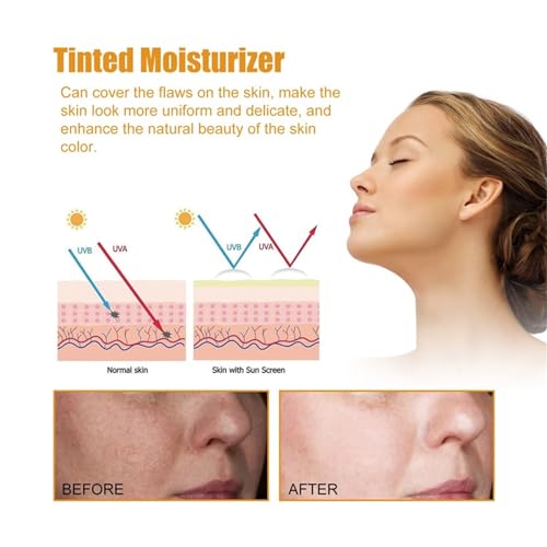 1PC Tinted SPF 50 Sunscreen for Face Travel Size - Universal Protecting Moisturizer
