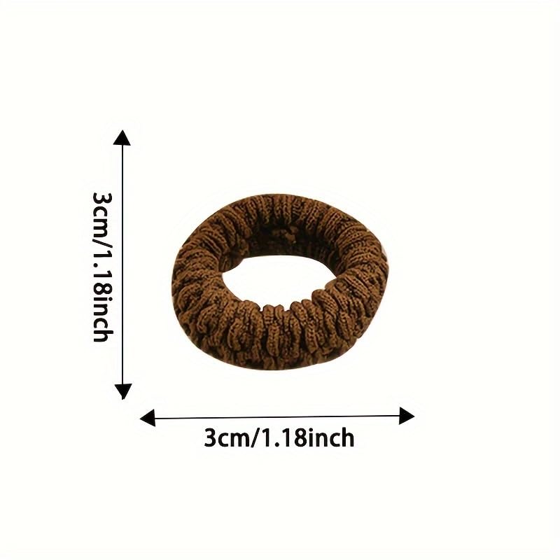 Thick & Durable Hair Ties for Women - High Elasticity Solid Color Ponytail Holders | 6pcs Set
