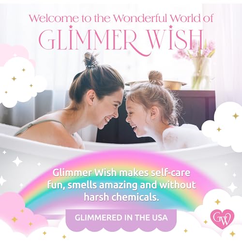 Glimmer Wish Unicorn Hair Detangler Spray ? Leave-In Conditioner for Kids & Women, Tangle-Free Detangling Mist, 5 fl oz | Unicorn Hair