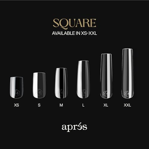 Aprés Gel-X Sculpted Square Extra Long Nail Tips - 210 Count Box