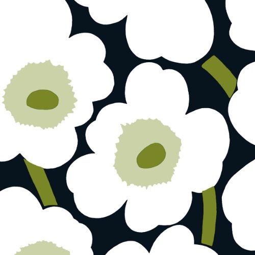 Marimekko Unikko Black Cocktail Napkins - 20 Pack, 3-Ply