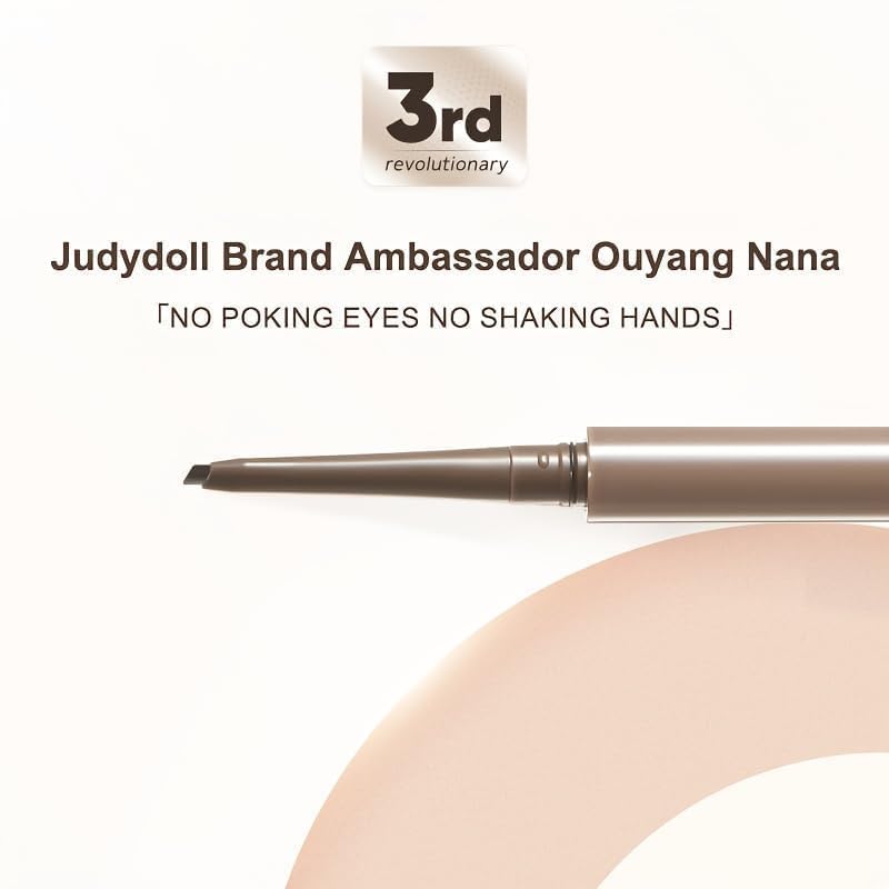 JUDYDOLL Ultrafine Eyeliner Gel Pencil #02 Dark Brown - Smudge-Proof, Water-Resistant