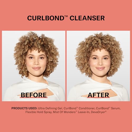 DevaCurl CurlBond Re-Coiling Mild Lather Cleanser 3 fl oz - Reduces Frizz & Preserves Color