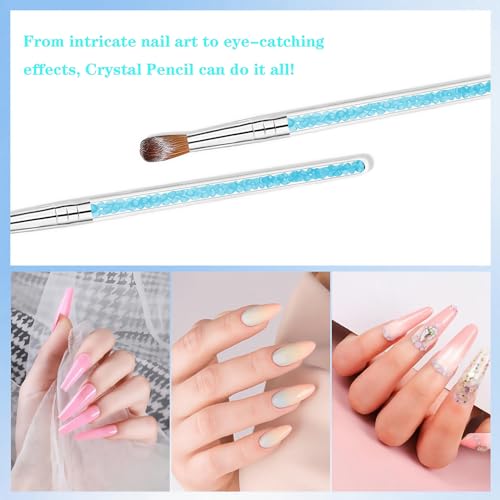 Acrylic Nail Brush Set - 6 Multi-Size Professional Brushes for Art