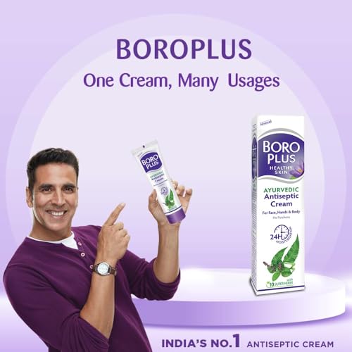 Emami BoroPlus Herbal Healing Cream for Dry Skin & Wounds - Pack of 2, 2.71 Oz