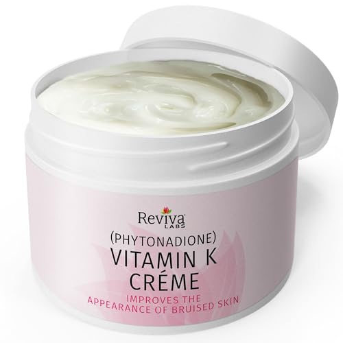 Reviva Labs Vitamin K Cream for Bruising and Under Eye Dark Circles, 2 oz