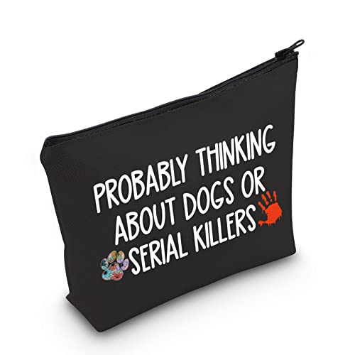 True Crime Lover Makeup Bag - Funny Probably Thinking About Serial Killers