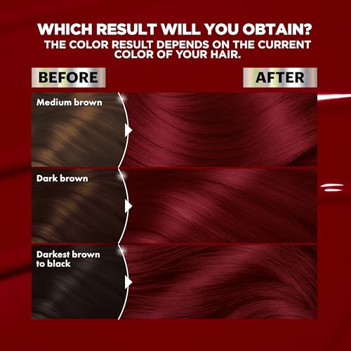 Garnier Nutrisse Ultra Color Hair Color, Permanent Hair Dye for Up to 8 Weeks of Bold, Vibrant, Fade-Resistant Results, Vegan & Cruelty-Free, R2 Medium Intense Auburn (Goji Berry), 1 Count