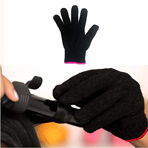 Heat Resistant Hair Styling Gloves - 2 Pack, One Size Fits All