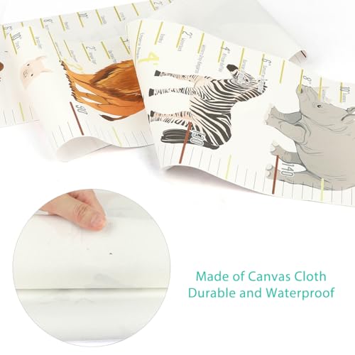 MIBOTE Removable Growth Height Chart for Kids - 79" x 7.9" Canvas Ruler
