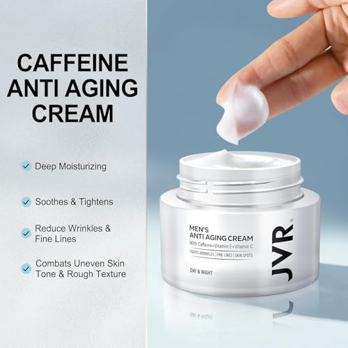 JVR Men's Anti-Aging Face Moisturizer with Caffeine & Niacinamide - 1.7 oz