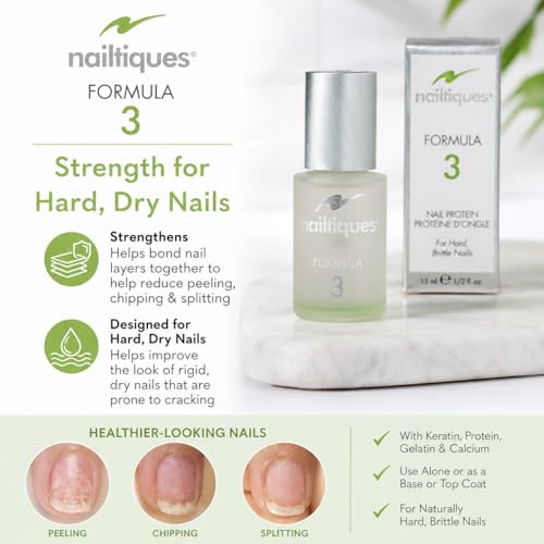 Nailtiques Formula 3 Nail Protein Treatment - 0.5 oz