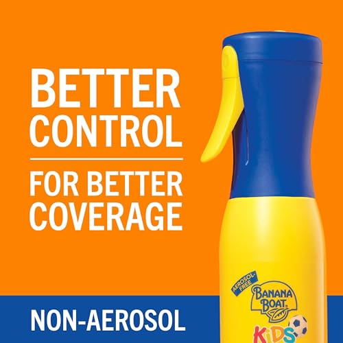 Banana Boat Kids Sunscreen Mist SPF 50 Bundle - Refillable Spray