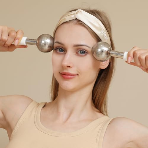Pfefe Stainless Steel Ice Globes for Face - White Cryo Cooling Sticks
