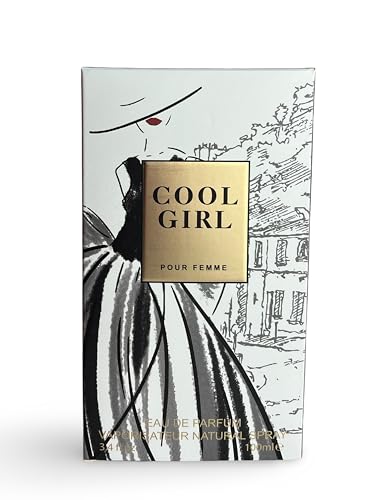 COOL GIRL Eau de Parfum for Women, 3.4 Fl Oz Citrus Floral Fragrance