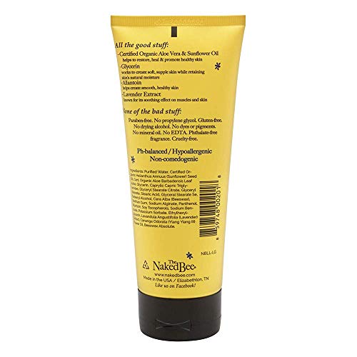 The Naked Bee Lavender & Beeswax Body Lotion - 6.7 oz Moisturizing Lotion for All Skin Types