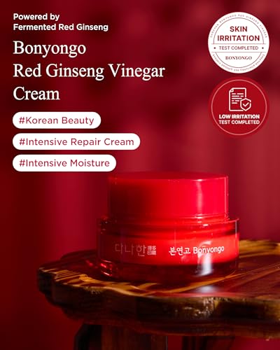 Danahan Bonyongo Red Ginseng Vinegar Cream with Niacinamide - 1.86 oz for Dry Skin
