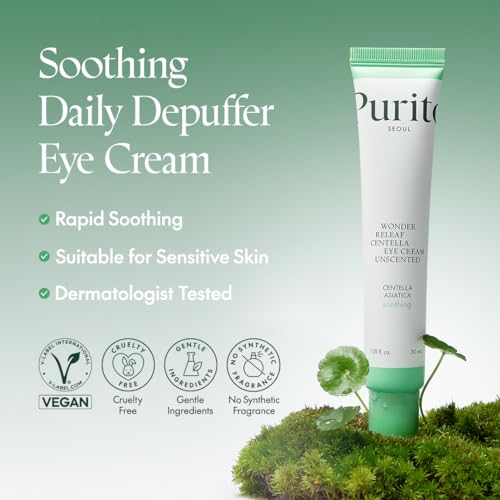 PURITO Centella Unscented Eye Cream for Sensitive Skin - 1.01 fl. oz