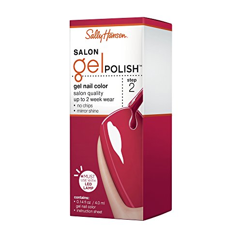 Sally Hansen Salon Gel Polish Nail Lacquer - Red My Lips, 0.14 Fl Oz