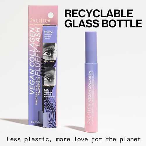 Pacifica Vegan Collagen Fluffy Lash Mascara - Black Volumizing & Lengthening