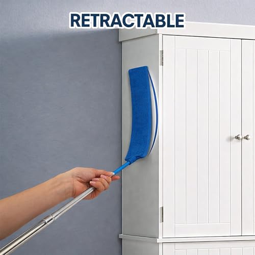 ELEANRA Retractable Gap Dust Cleaner with Extension Pole & 3 Cloths