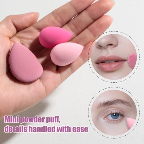 BS-MALL 10-Piece Makeup Sponge Set with Case for Foundation & Blending