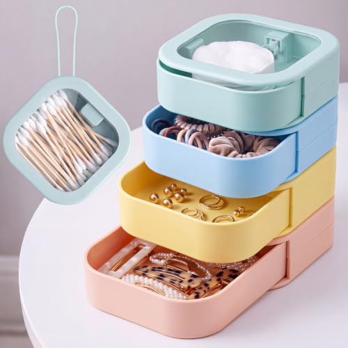 Kathfly Hair Tie Organizer - 4 Pcs Travel Set in Vivid Colors
