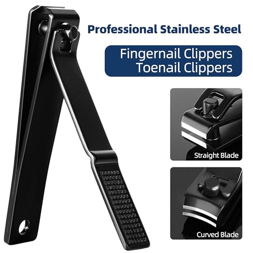 YMHB Nail Clippers Set - Ultra Sharp Fingernail & Toenail Clippers with File