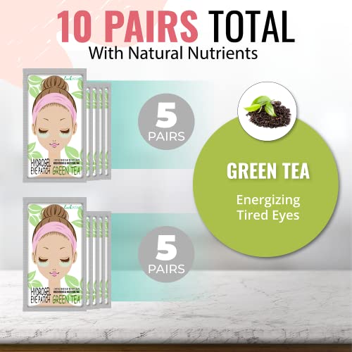 Look At Me Green Tea Under Eye Patches - 10 Pairs for Dark Circles