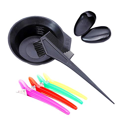 30Pcs Hair Coloring Kit with Brushes, Bowls, Clips & Ear Covers for DIY Salon & Hair Dyeing