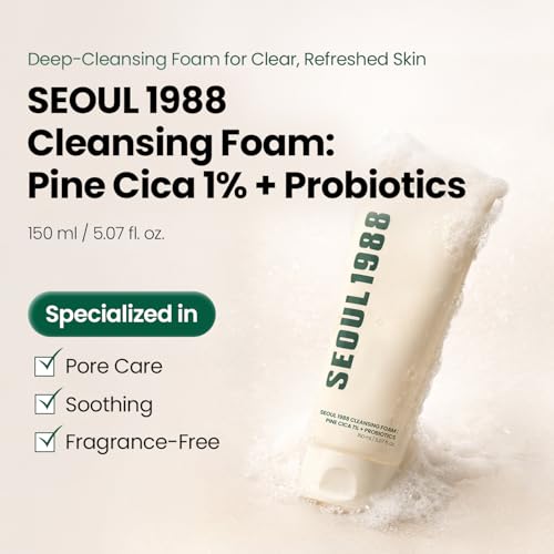 K-SECRET Seoul 1988 Cica Cleansing Foam - Daily Facial Cleanser, 150ml
