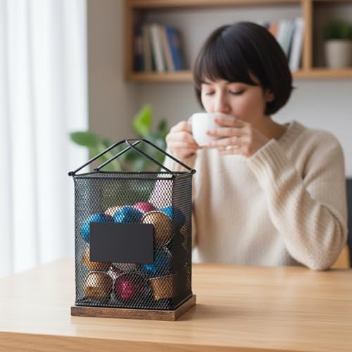 Duimbok Metal K Cup Holder - Space-Saving Coffee Pod Organizer