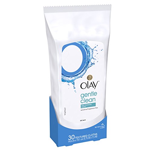 Olay Gentle Facial Cloths, Fragrance Free - 30 Count (Pack of 3)