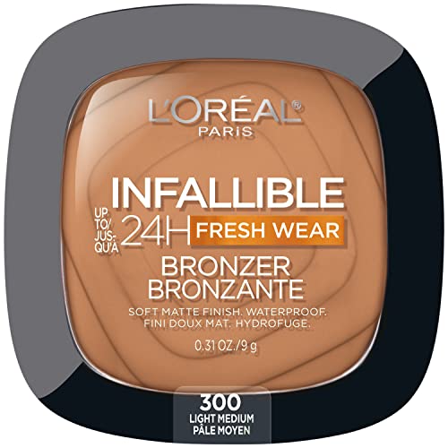 L'Oreal Paris Infallible Bronzer - 24HR Soft Matte, Light Medium, 0.31 oz