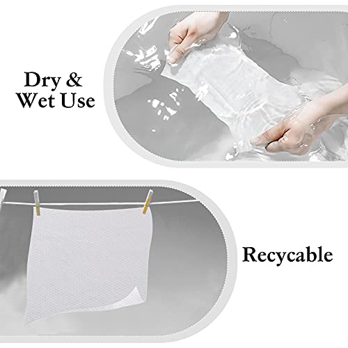 Optxpnd Disposable Face Cloths 2 Pack Thicker & Larger Facial Towelettes for Cleansing