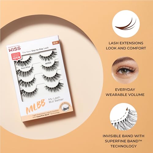 KISS My Lash But Better False Eyelashes - Everyday Volume, Style 'No Filters'
