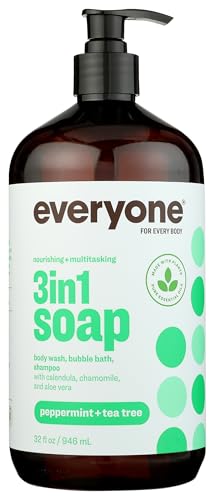 Everyone 3-in-1 Tea Tree Peppermint Soap - 32 oz Natural Cleanser