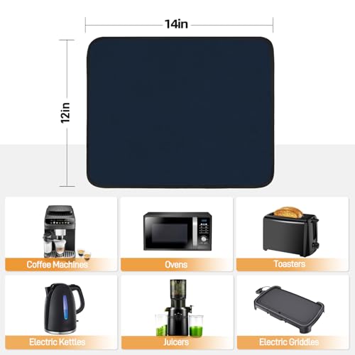 Amerbro Heat Resistant Mat for Air Fryer - 14x12in, Blue