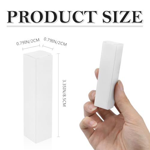 50 Pcs Kraft Paper Lipstick Boxes – DIY Essential Oil Packaging Tubes