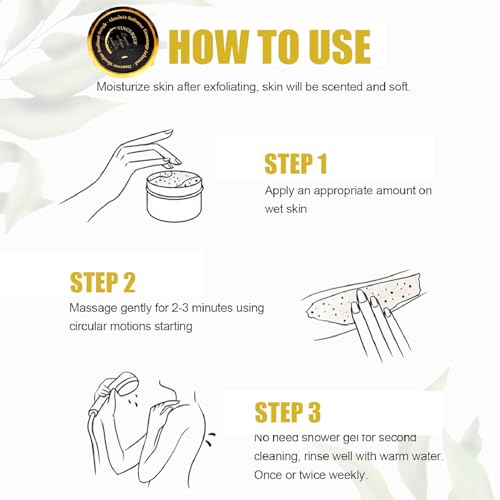 VINGT-NEUF Original Exfoliating Turmeric Body Scrub 280g Brightening & Dark Spot Treatment