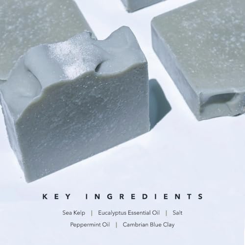 Organic Eucalyptus & Peppermint Beef Tallow Soap with Sea Salt