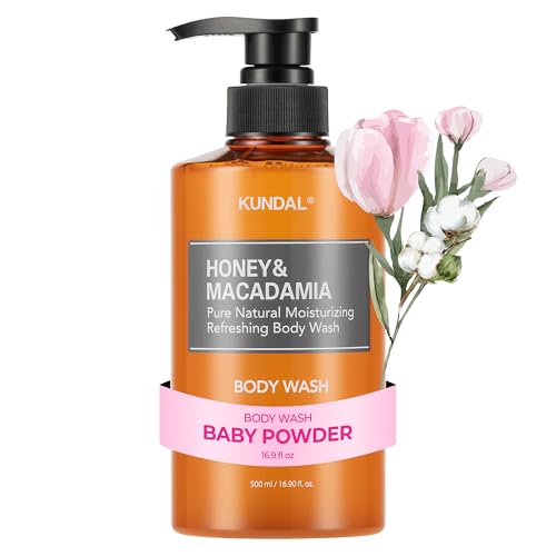 KUNDAL Honey & Macadamia Body Wash - Baby Powder Scent
