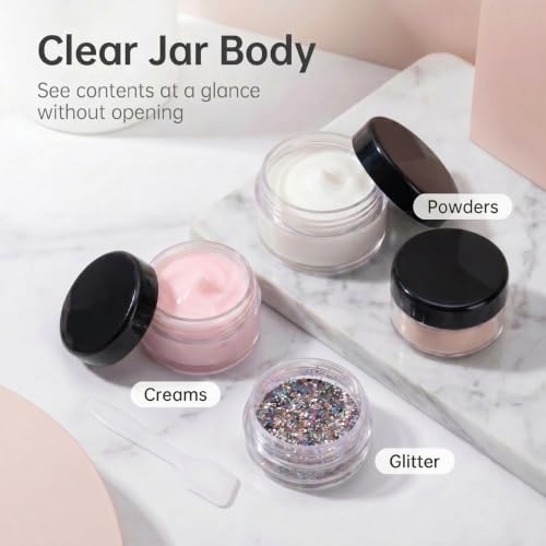 25-Pack 5g Travel Sample Containers with Leak-Proof Lids